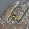 925 Sterling Silver Citrine Ring Size 8