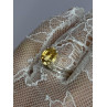 925 Sterling Silver Citrine Ring Size 8