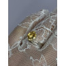 925 Sterling Silver Citrine Ring Size 8