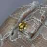 925 Sterling Silver Citrine Ring Size 8
