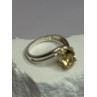 925 Sterling Silver Citrine Ring Size 8