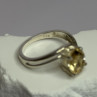 925 Sterling Silver Citrine Ring Size 8