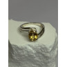 925 Sterling Silver Citrine Ring Size 8
