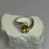 925 Sterling Silver Citrine Ring Size 8