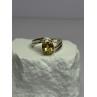 925 Sterling Silver Citrine Ring Size 8