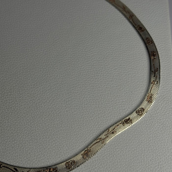 Italy Milor Elegant 925 Sterling Silver Flower Necklace Length 20 Inch