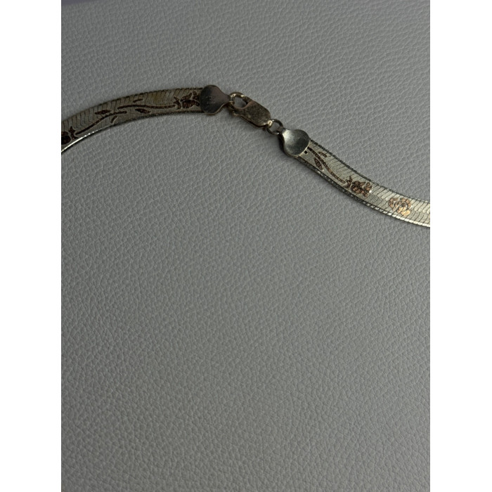 Italy Milor Elegant 925 Sterling Silver Flower Necklace Length 20 Inch