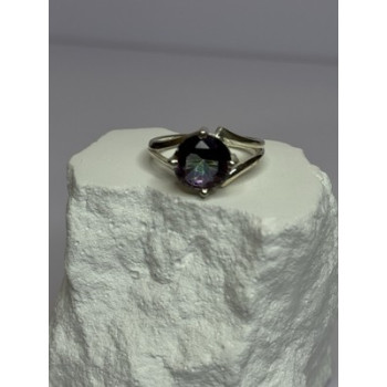 925 Sterling Silver Alexandrite Ring Size 7.5