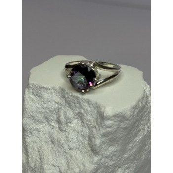 925 Sterling Silver Alexandrite Ring Size 7.5