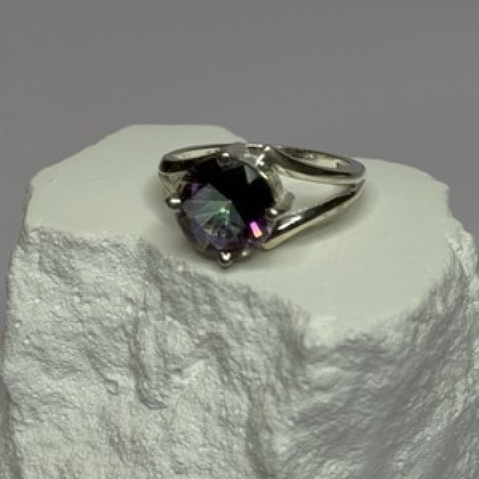 925 Sterling Silver Alexandrite Ring Size 7.5