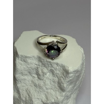 925 Sterling Silver Alexandrite Ring Size 7.5