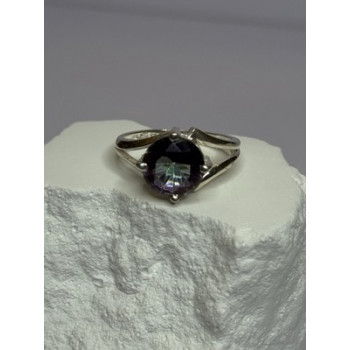 925 Sterling Silver Alexandrite Ring Size 7.5