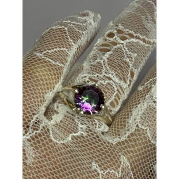 925 Sterling Silver Alexandrite Ring Size 7.5