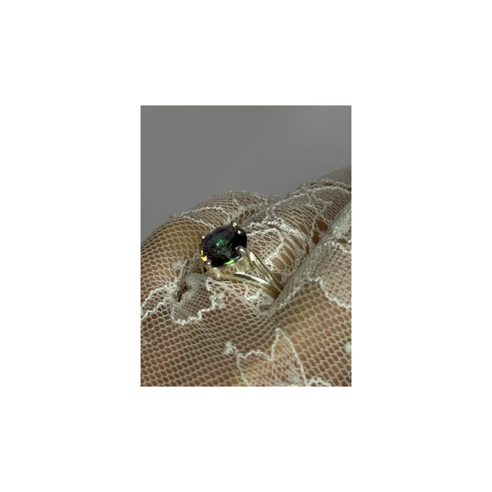 925 Sterling Silver Alexandrite Ring Size 7.5