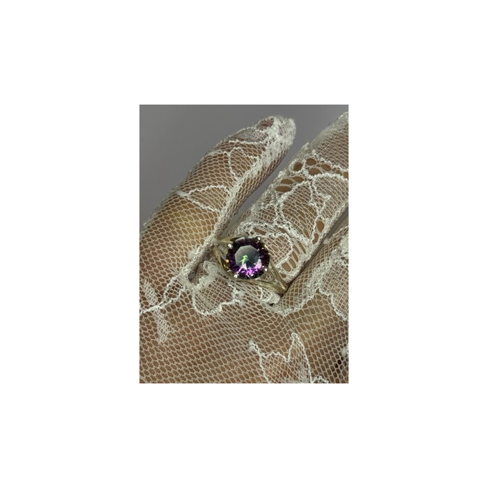 925 Sterling Silver Alexandrite Ring Size 7.5