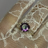 925 Sterling Silver Alexandrite Ring Size 7.5