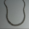 Beautiful Elegant 925 Sterling Silver Diamond Necklace Length 18 Inch