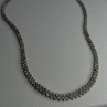 Beautiful Elegant 925 Sterling Silver Diamond Necklace Length 18 Inch