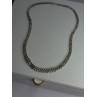 Beautiful Elegant 925 Sterling Silver Diamond Necklace Length 18 Inch