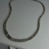Beautiful Elegant 925 Sterling Silver Diamond Necklace Length 18 Inch