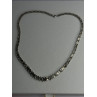 Beautiful Elegant 925 Sterling Silver Diamond Necklace Length 18 Inch