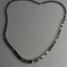 Beautiful Elegant 925 Sterling Silver Diamond Necklace Length 18 Inch