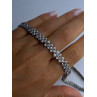 Beautiful Elegant 925 Sterling Silver Diamond Necklace Length 18 Inch
