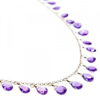 925 Sterling Silver Jewelry Glass Necklace