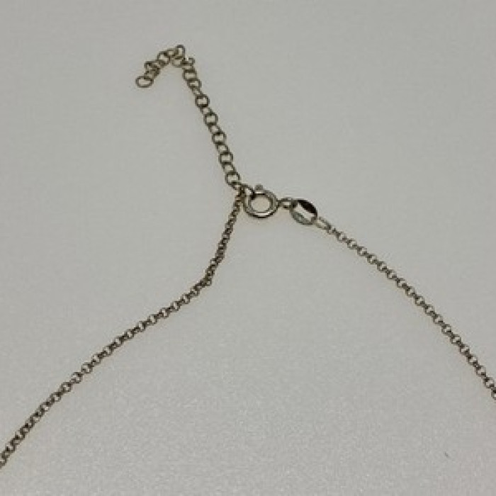 925 Sterling Silver Jewelry Glass Necklace