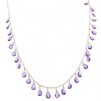 925 Sterling Silver Jewelry Glass Necklace