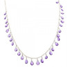 925 Sterling Silver Jewelry Glass Necklace
