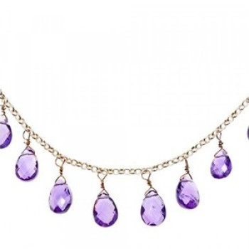 925 Sterling Silver Jewelry Glass Necklace