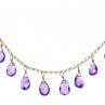 925 Sterling Silver Jewelry Glass Necklace