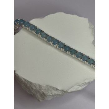 925 Sterling Silver Blue Moonstone Bracelet Length Min 7.5 Inch Max 8.5 Inch
