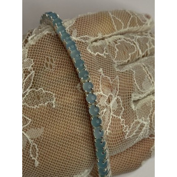 925 Sterling Silver Blue Moonstone Bracelet Length Min 7.5 Inch Max 8.5 Inch