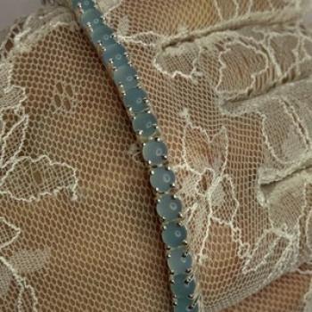 925 Sterling Silver Blue Moonstone Bracelet Length Min 7.5 Inch Max 8.5 Inch