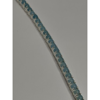 925 Sterling Silver Blue Moonstone Bracelet Length Min 7.5 Inch Max 8.5 Inch