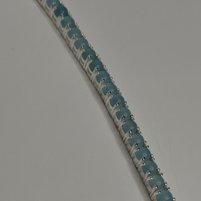 925 Sterling Silver Blue Moonstone Bracelet Length Min 7.5 Inch Max 8.5 Inch
