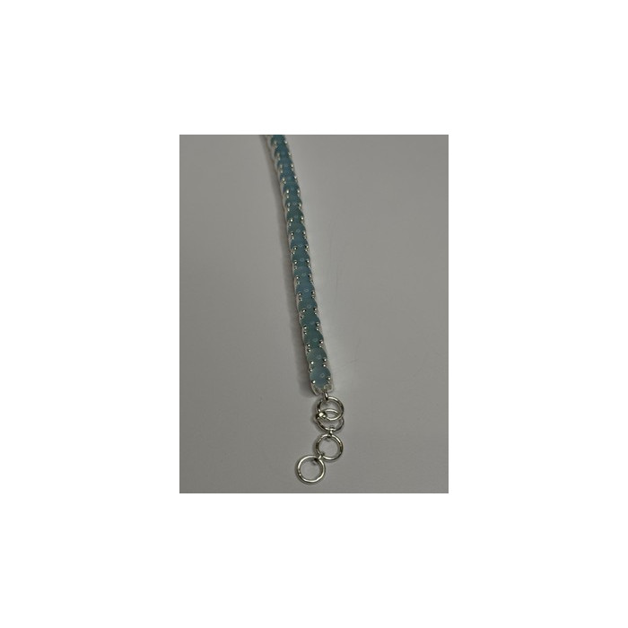 925 Sterling Silver Blue Moonstone Bracelet Length Min 7.5 Inch Max 8.5 Inch