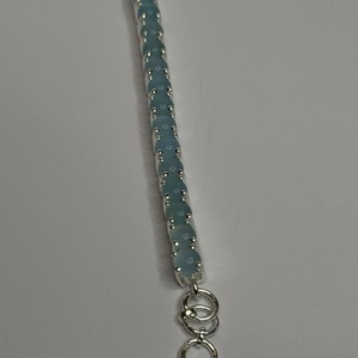 925 Sterling Silver Blue Moonstone Bracelet Length Min 7.5 Inch Max 8.5 Inch