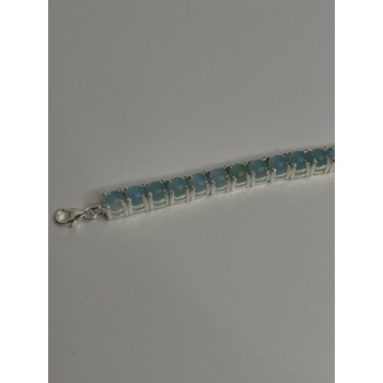 925 Sterling Silver Blue Moonstone Bracelet Length Min 7.5 Inch Max 8.5 Inch