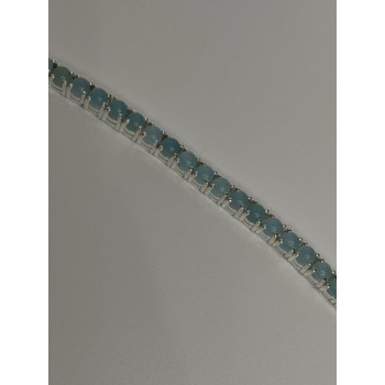 925 Sterling Silver Blue Moonstone Bracelet Length Min 7.5 Inch Max 8.5 Inch