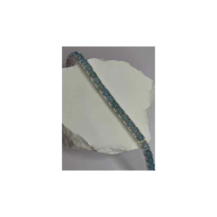 925 Sterling Silver Blue Moonstone Bracelet Length Min 7.5 Inch Max 8.5 Inch