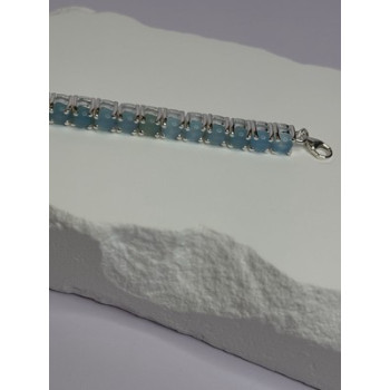 925 Sterling Silver Blue Moonstone Bracelet Length Min 7.5 Inch Max 8.5 Inch