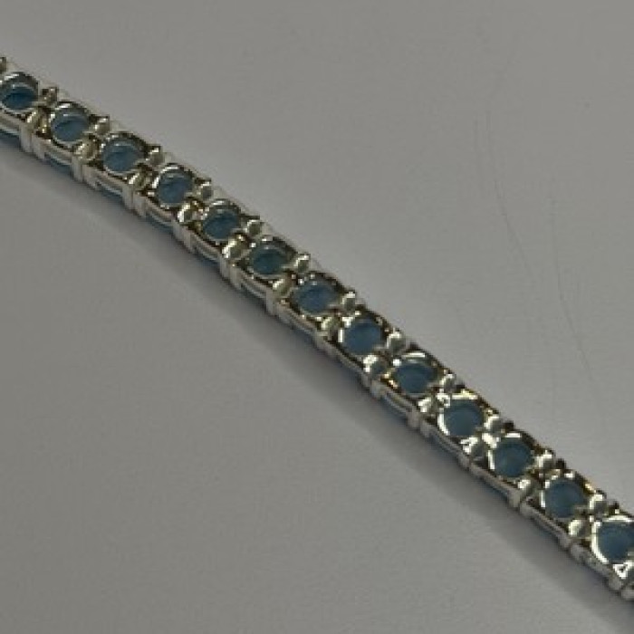 925 Sterling Silver Blue Moonstone Bracelet Length Min 7.5 Inch Max 8.5 Inch
