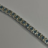 925 Sterling Silver Blue Moonstone Bracelet Length Min 7.5 Inch Max 8.5 Inch