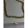 Italy 925 Sterling Silver Gold Plated Chain Necklace Length 18 Inch