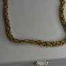Italy 925 Sterling Silver Gold Plated Chain Necklace Length 18 Inch