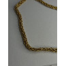 Italy 925 Sterling Silver Gold Plated Chain Necklace Length 18 Inch