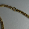 Italy 925 Sterling Silver Gold Plated Chain Necklace Length 18 Inch